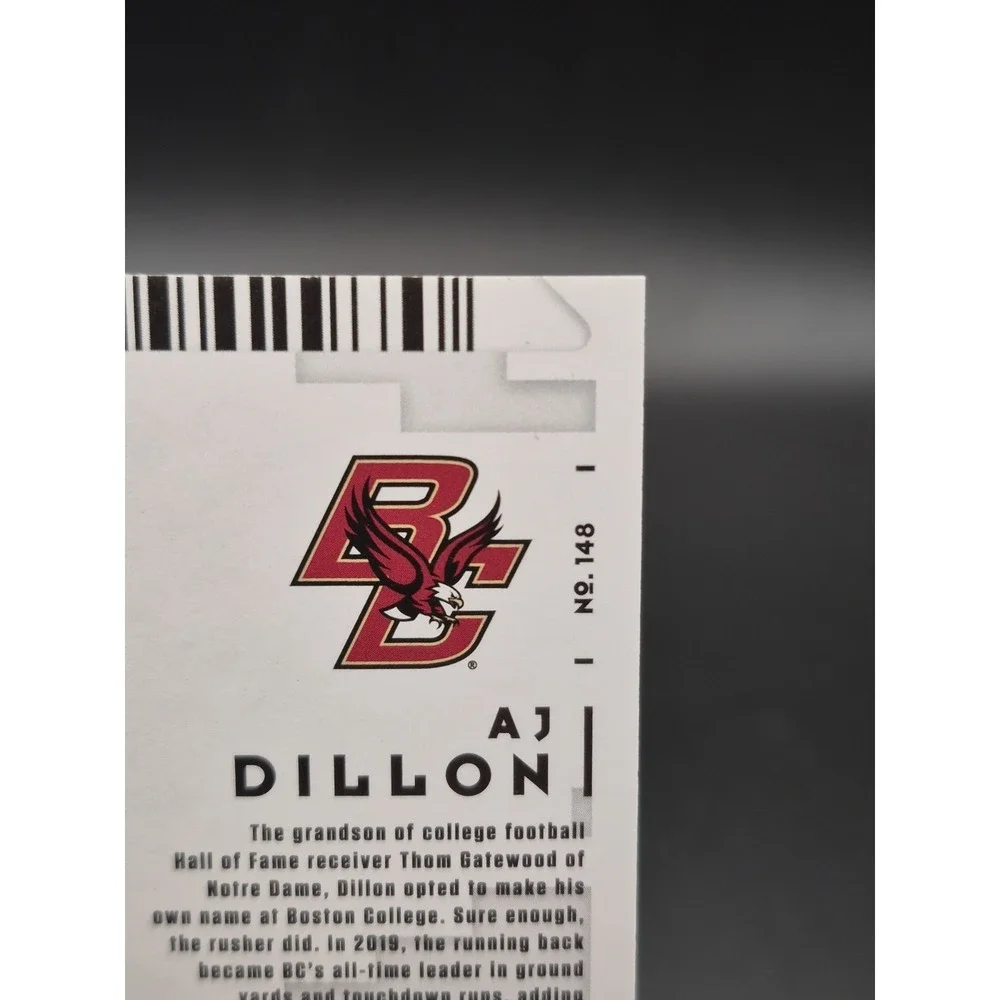 2020 Panini Contenders Draft Picks AJ Dillon #148 College Ticket Autographs (RC)